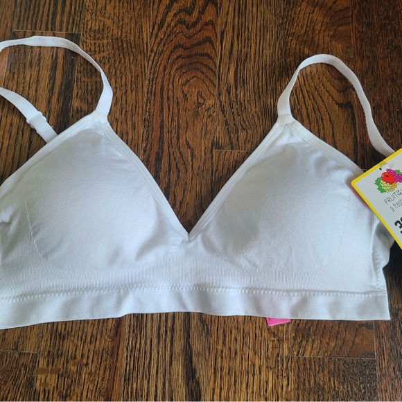 Fruit Of the Loom Junior's Lounge Bra Style FT514 Small White - Picture 1 of 4